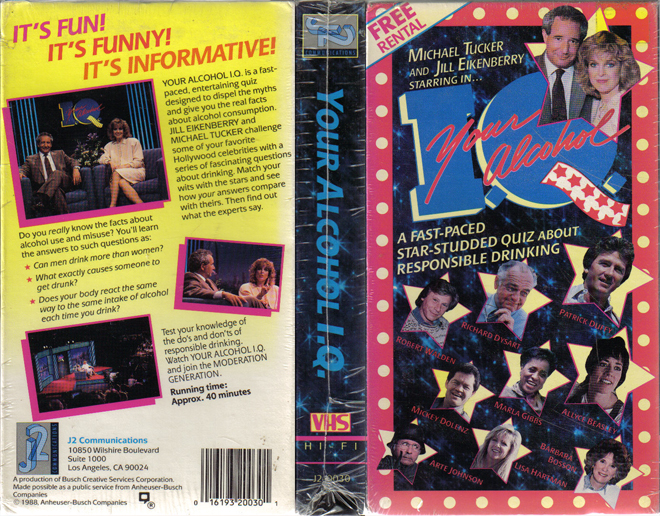 YOUR ALCOHOL IQ VHS COVER