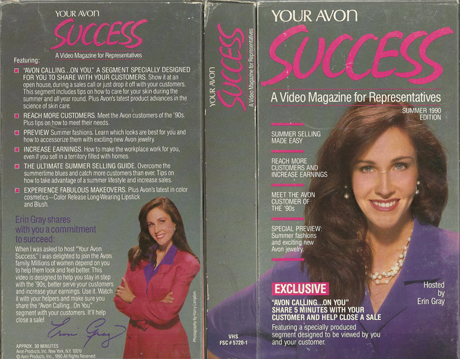 YOUR AVON SUCCESS : VIDEO MAGAZINE FOR REPRESENTATIVES VHS COVER