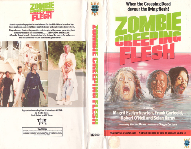 ZOMBIE CREEPING FLESH VHS COVER