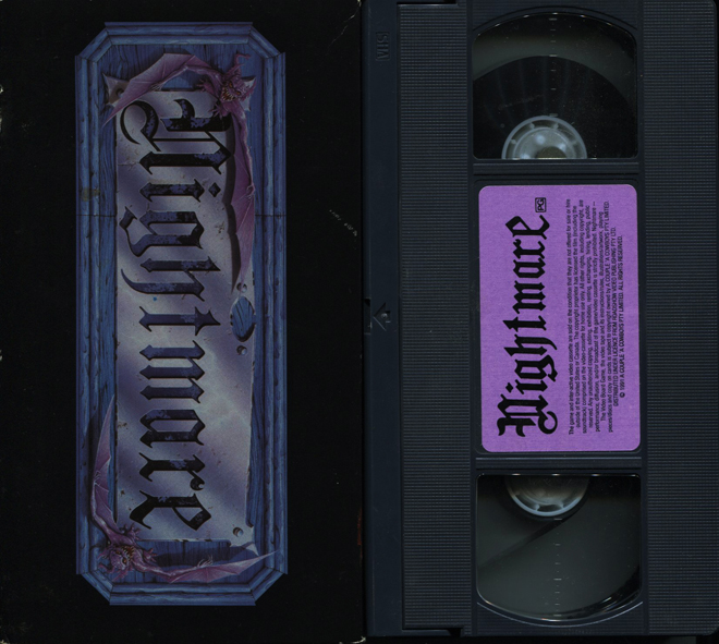 NIGHTMARE THE VIDEO BOARD GAME VHS COVER