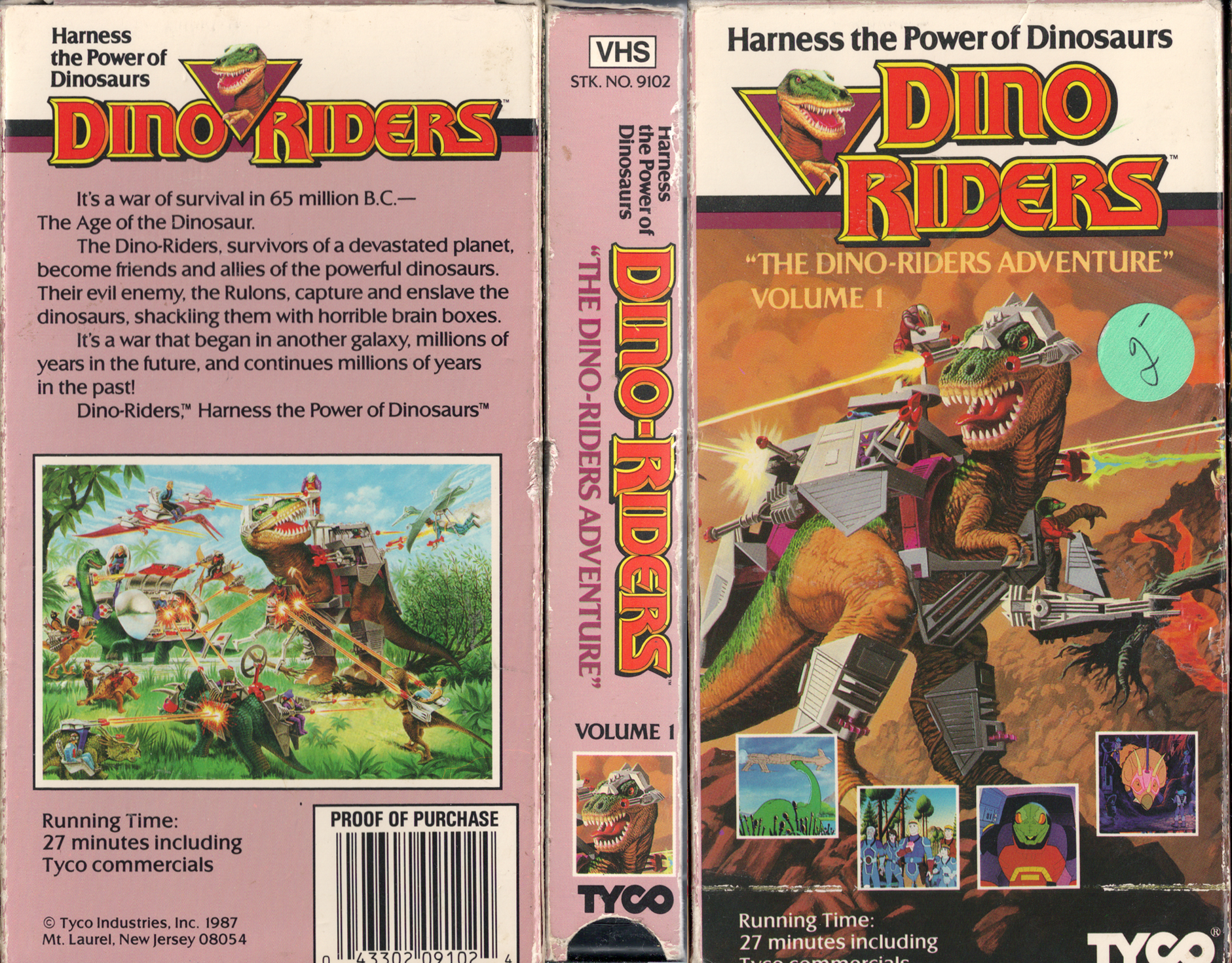 Pick of the week - VHS cover scan - click for high res version dino riders ...