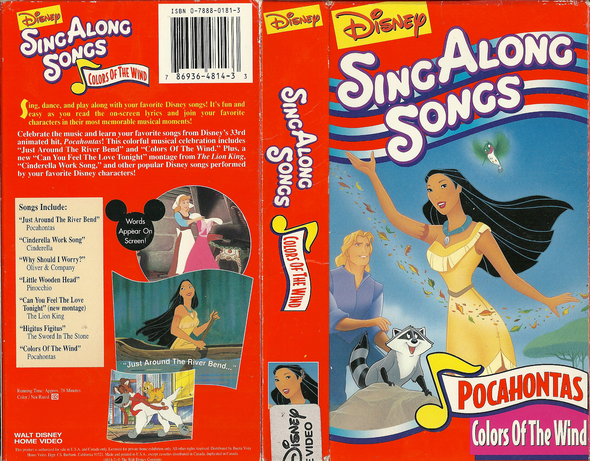 November 25 2011 VHS cover scan - click for high res version disney sing al...