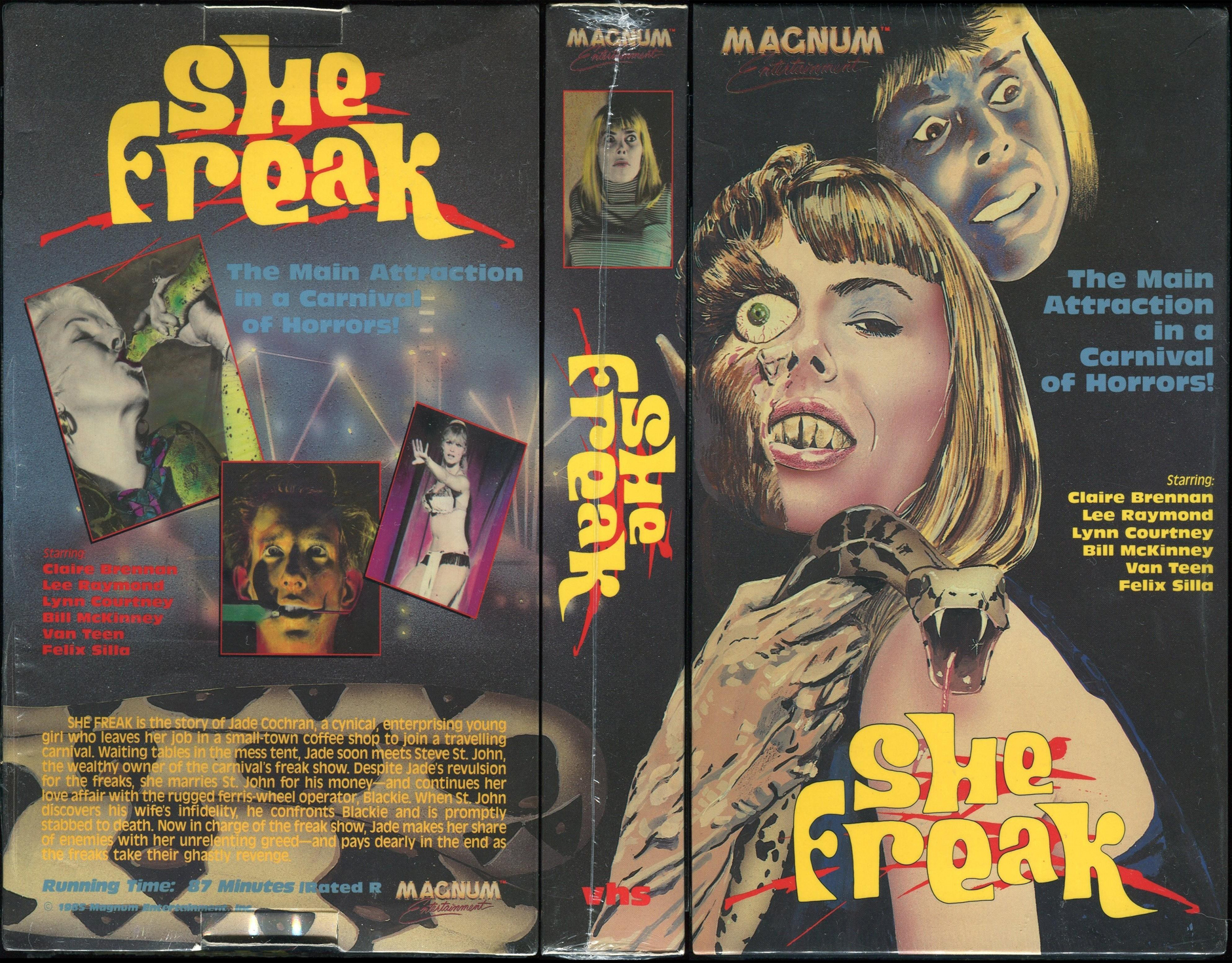 Pick of the week - VHS cover scan - click for high res version she freak. 