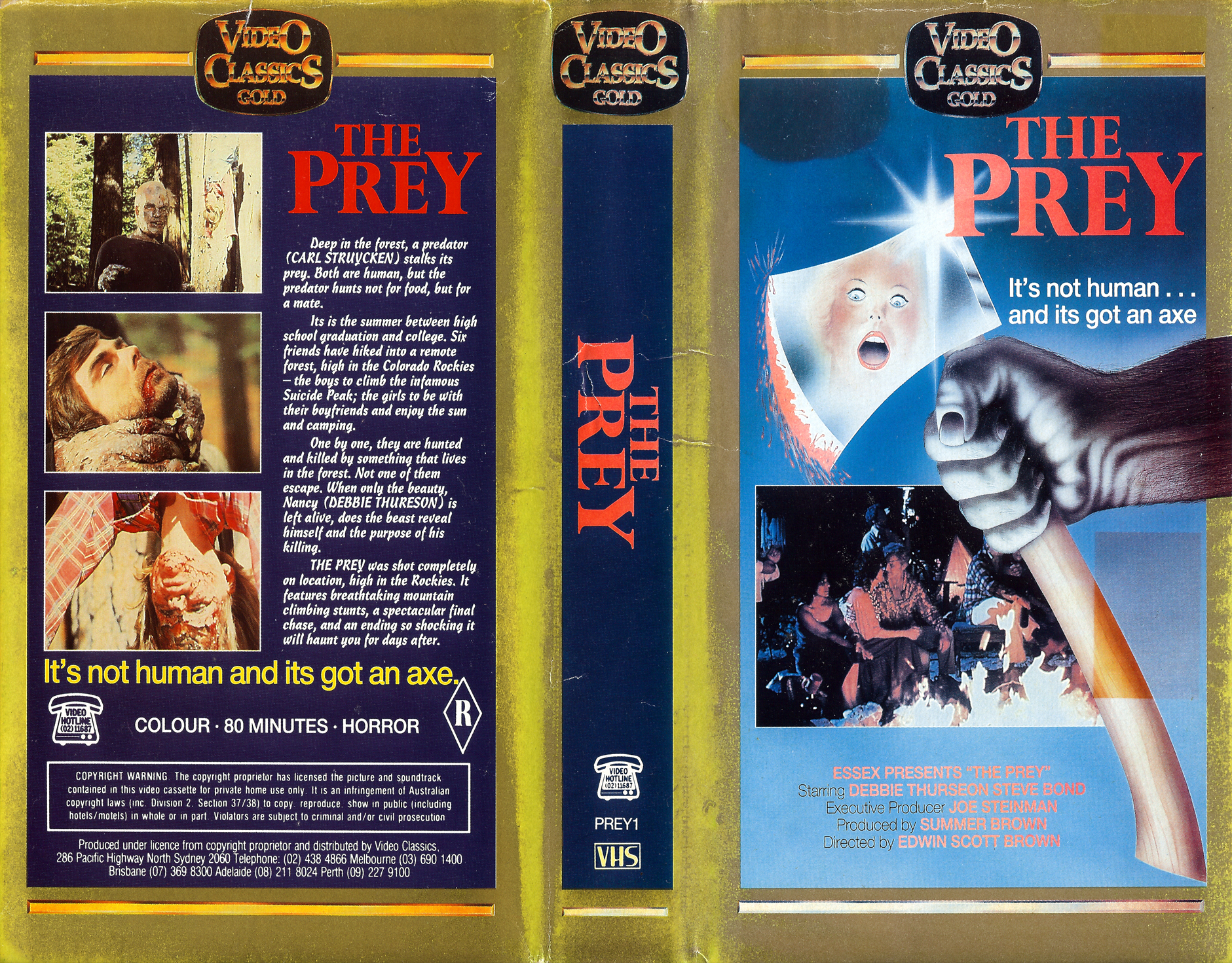 April 21 2016 VHS cover scan - click for high res version the prey - submit...