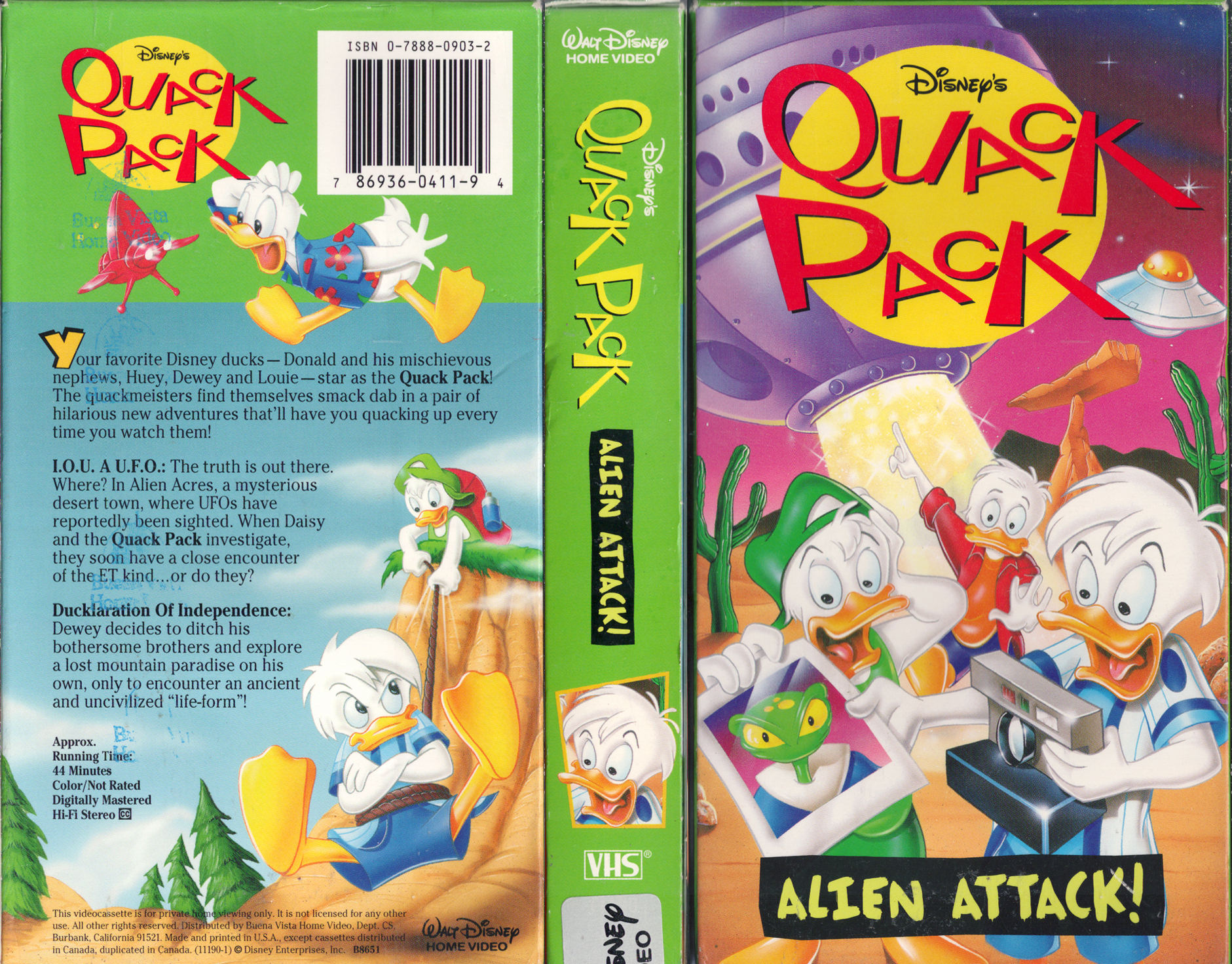 Pick of the week - VHS cover scan - click for high res version quack pack :...